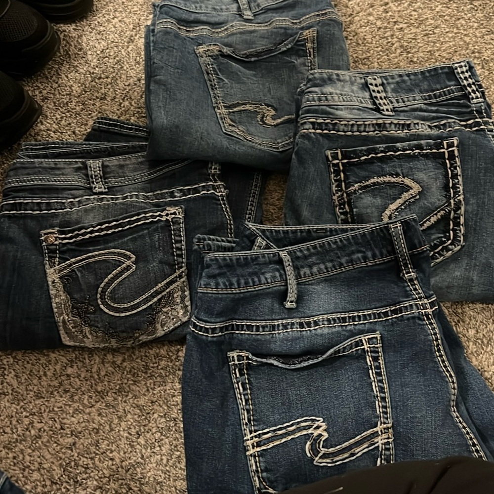 4 pairs Silver Jeans Size 20